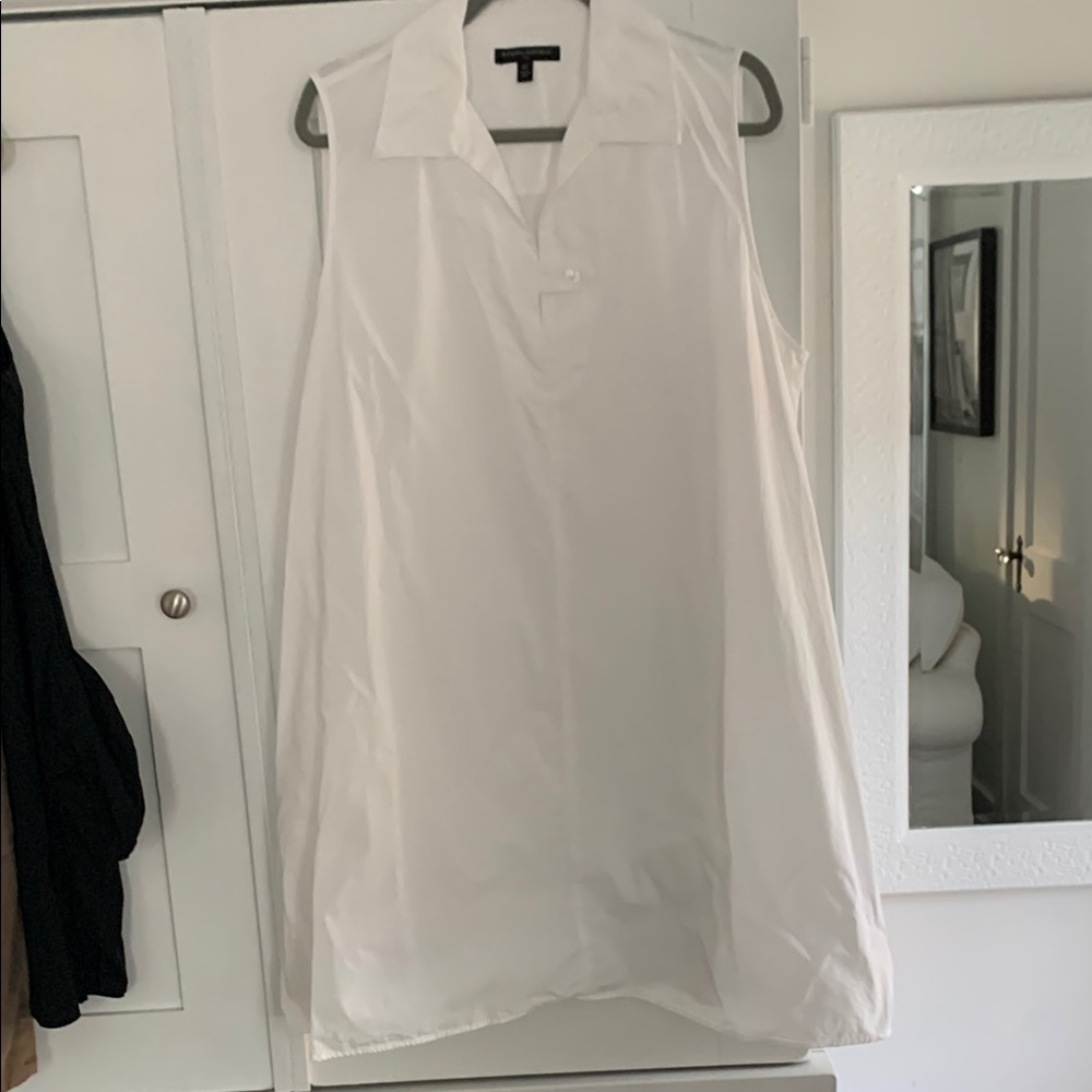 Banana Republic brand white cotton a line dress Size XL